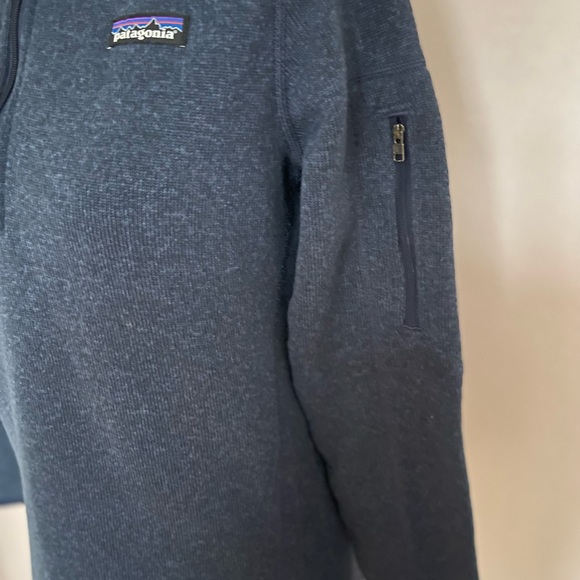 Patagonia Better Sweater 1/4 Zip Fleece in Navy Blue Size Medium - Picture 3 of 5